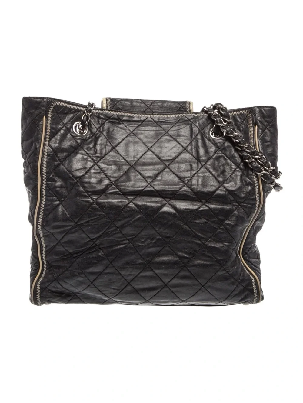 Chanel Quilted Black Leather Shoulder Bag
